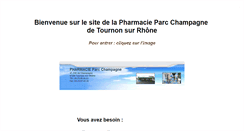 Desktop Screenshot of pharmacie-tournon.com
