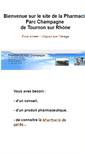 Mobile Screenshot of pharmacie-tournon.com