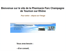 Tablet Screenshot of pharmacie-tournon.com